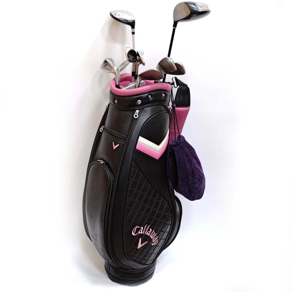 キャロウェイ キャディバッグ XXIO ドライバー MP500 ツアーステージ VIQ CL ゴルフプランナー LOJITA アイアン 他 セット レディース
