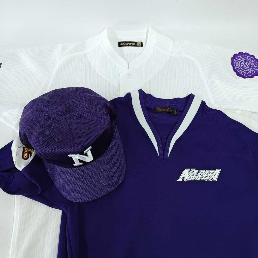 千葉県 成田高校 硬式 野球部 ユニフォーム 帽子 Tシャツ メンズ 支給品 高校野球 ミズノ製