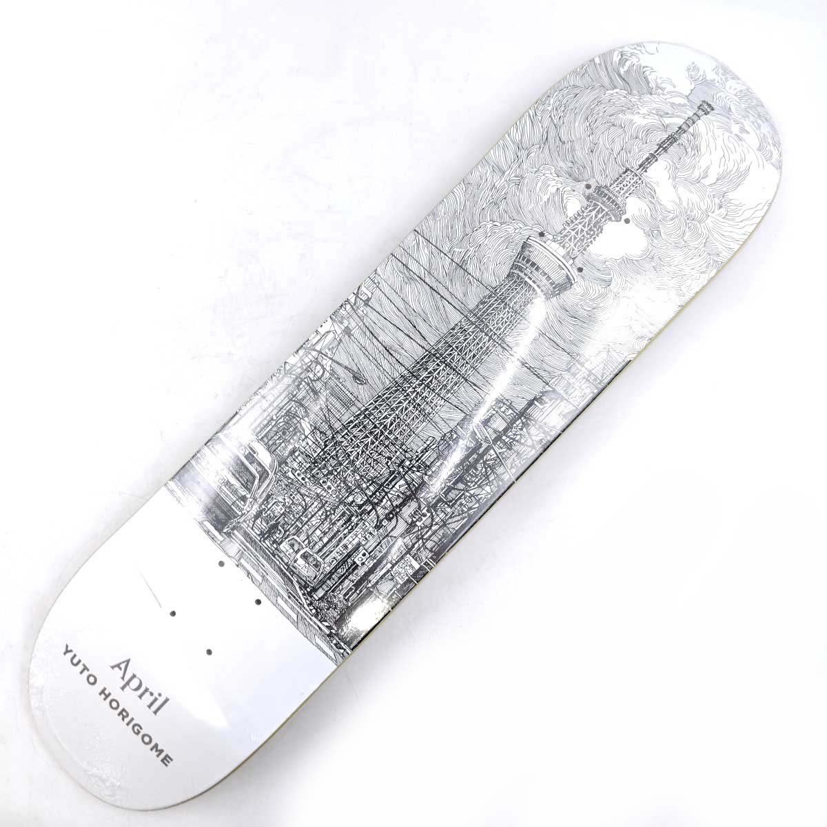 APRIL エイプリル スケートボード デッキ 堀米雄斗 スカイツリー 8×31.81インチ YUTO HORIGOME SKY TREE スケボー