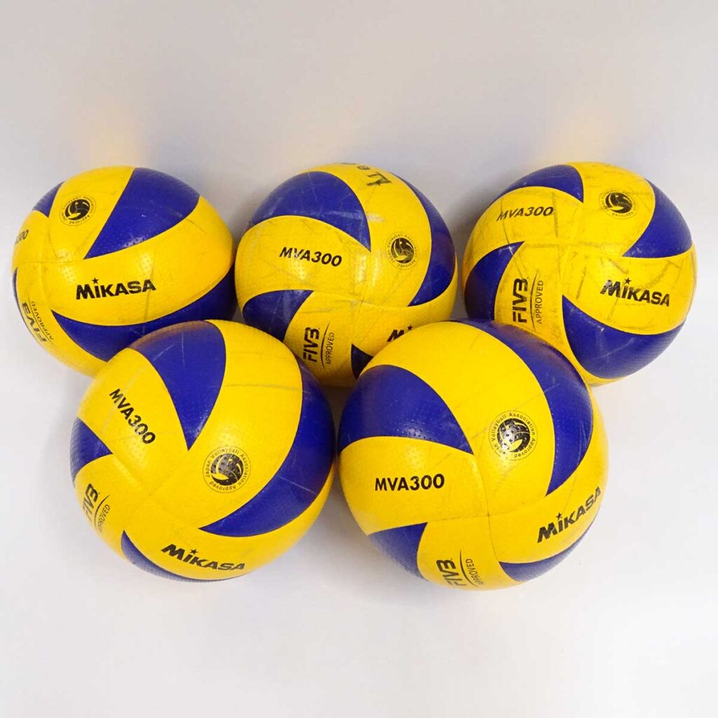 【中古】[5点セット] ミカサ バレーボール 5号球 MVA300 国際公認球 検定球5号
