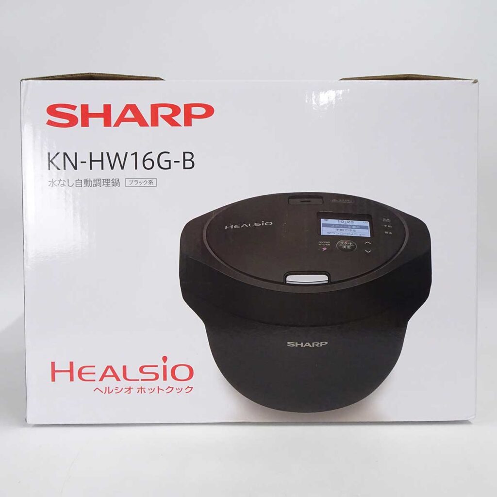 シャープ 水なし自動調理鍋 ヘルシオ ホットクック ブラック KN-HW16G-B SHARP