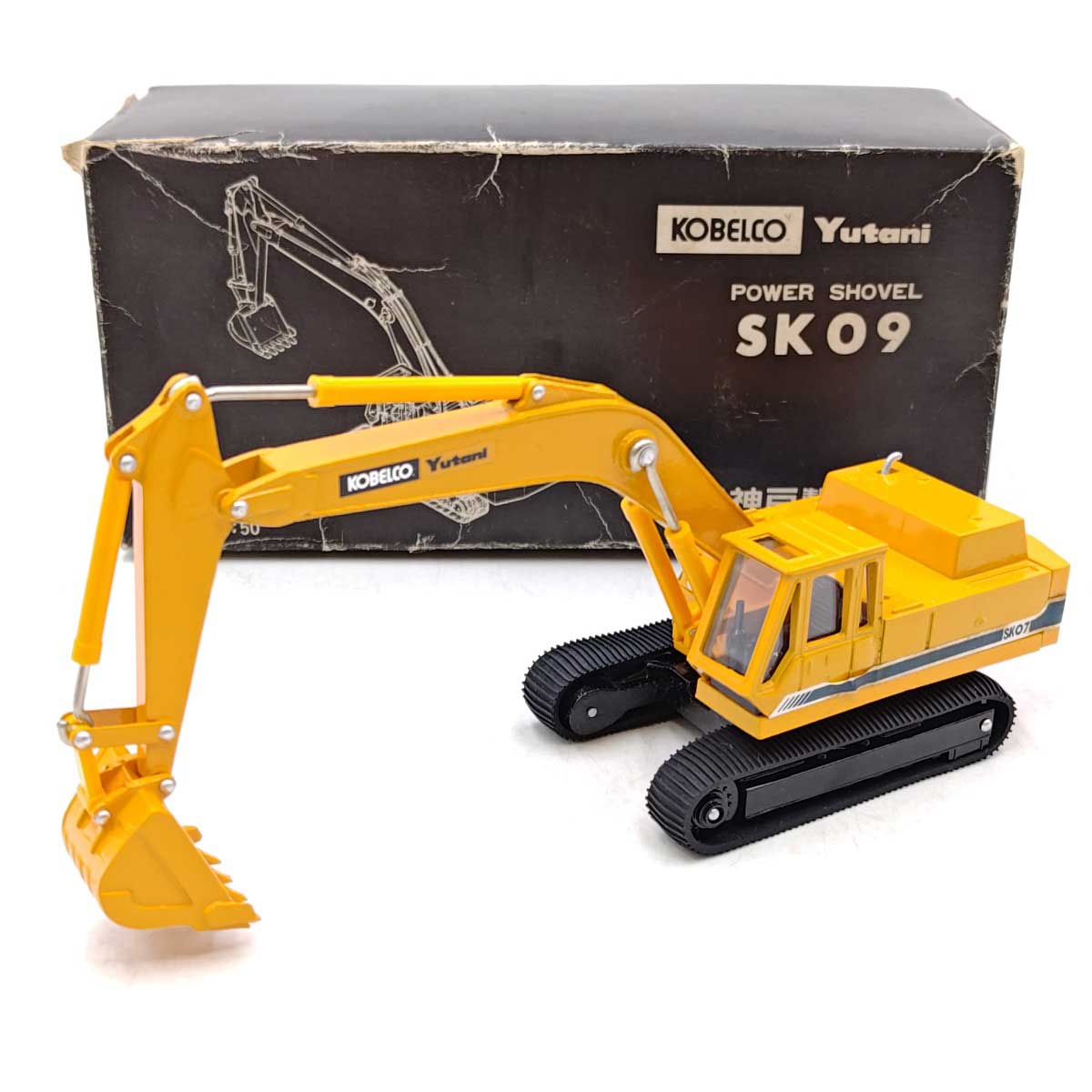 神戸製鋼所1/50 パワーショベル SK09 ミニカー KOBELCO Yutani コベルコ建機 油谷重工